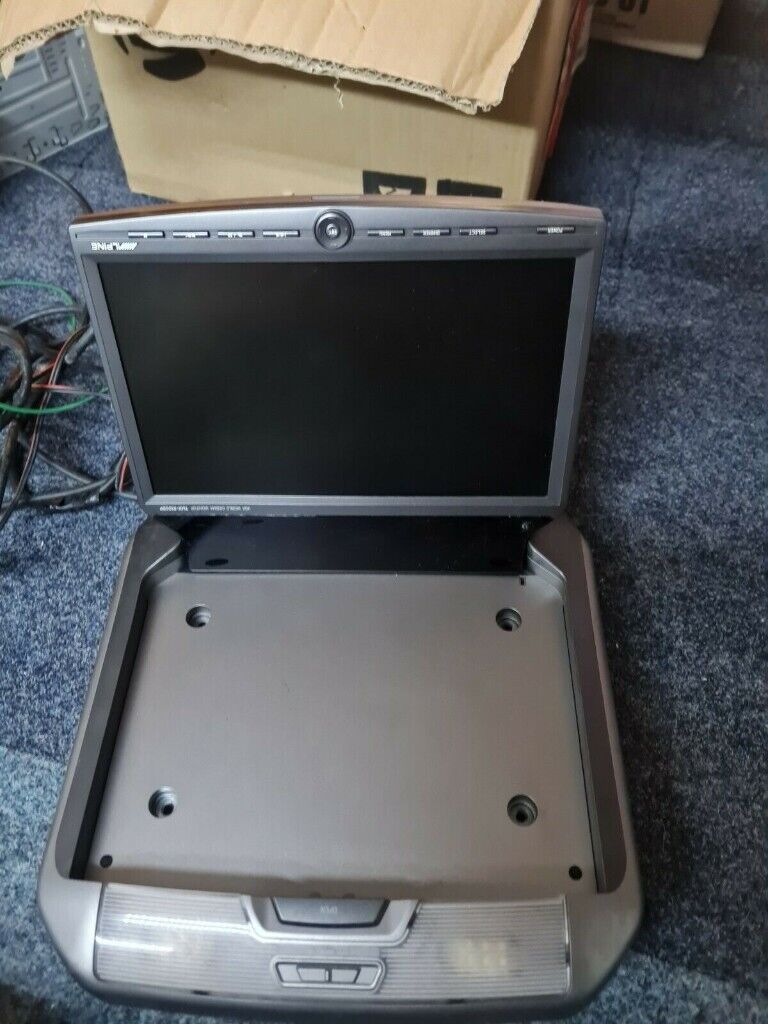 image for Alpine VGA mobile cinema monitor TMX R1000P flip down screen - car, campervan