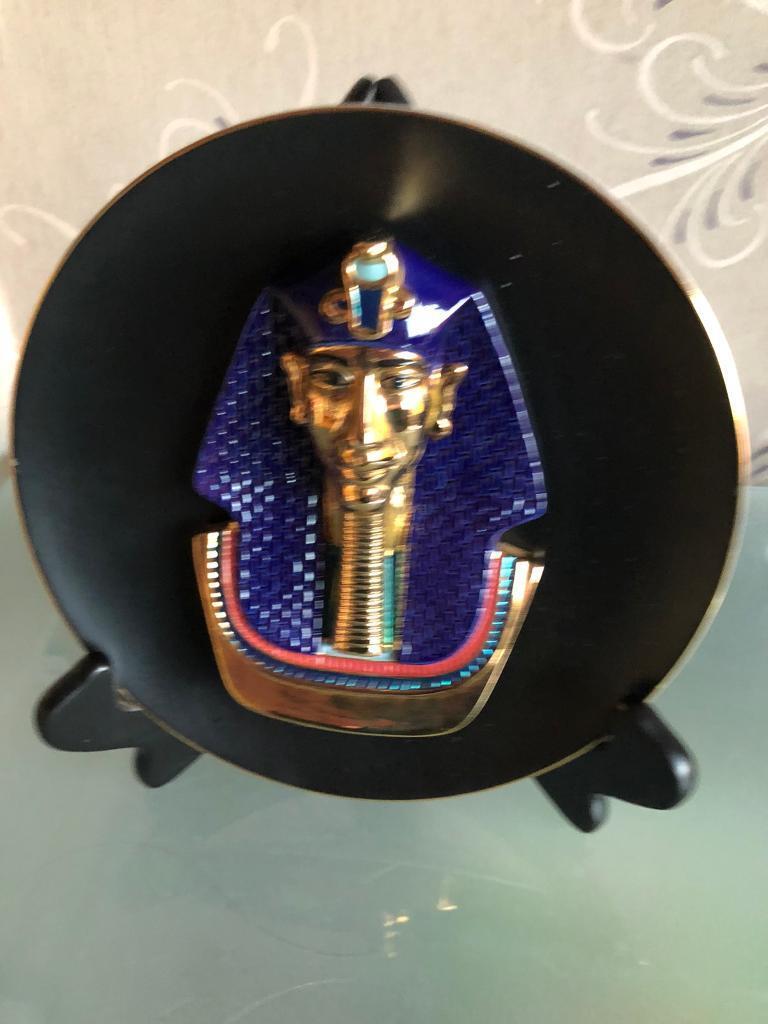 Egyptian Pharaohs 3d plates- decorative plates- collectibles