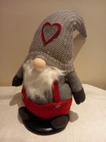 image for Christmas Gnome 40-50cm Tall, Plush, Knitted Free-Standing NEW/Tags