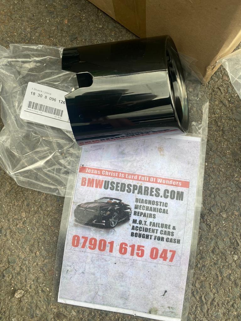 image for Genuine BMW M3 G80 G82 G83 Tailpipe Trim Black Chrome  new  