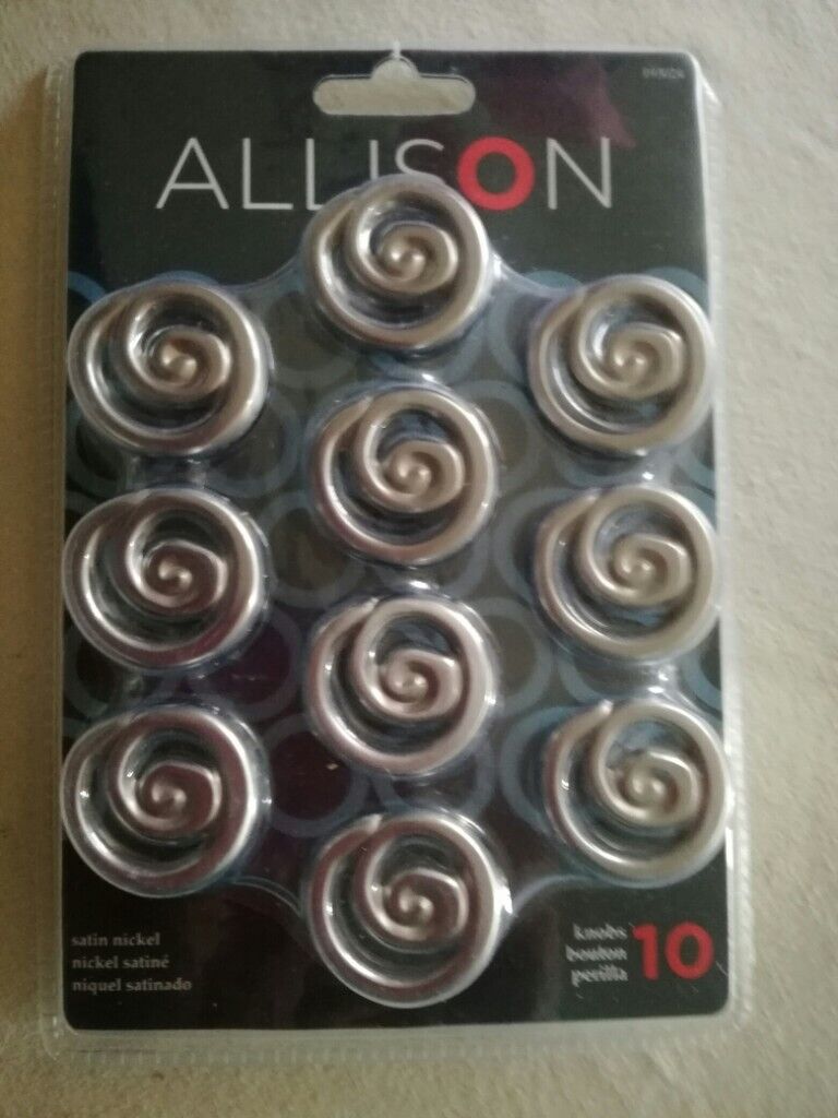 image for NEW SET OF 10 SWIRL METAL HANDLES