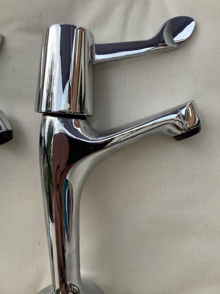 Bristan Value Lever High Neck Pillar Kitchen Taps 