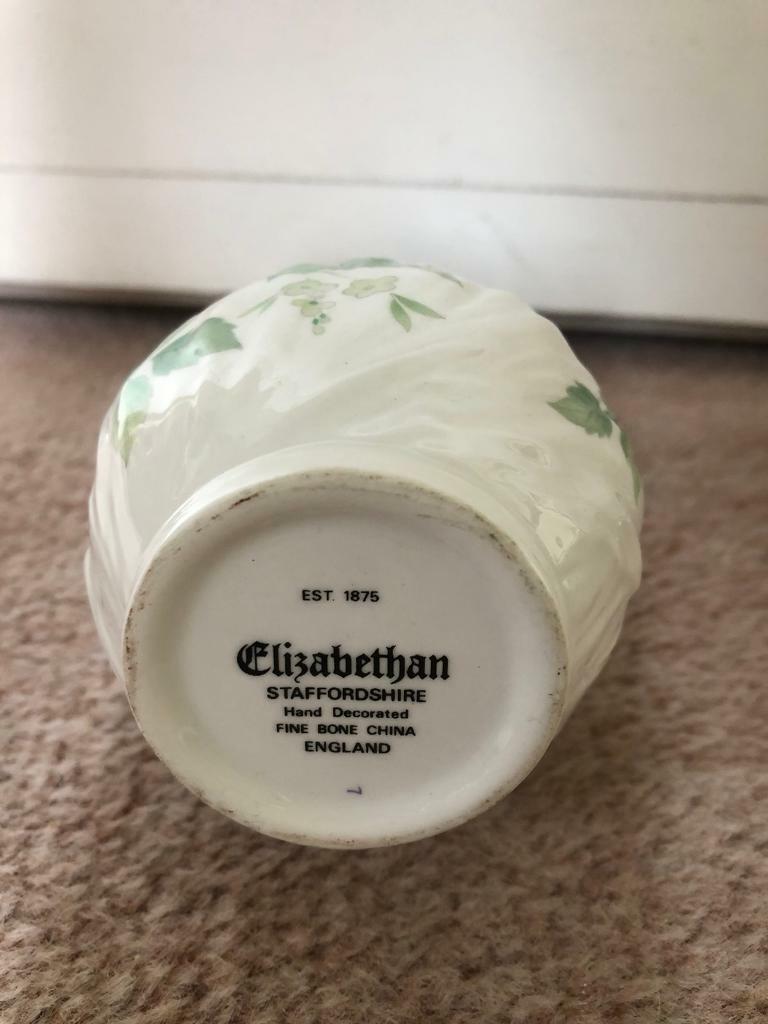 3 small China Bud Vases: Staffordshire, Paragon, Oakley China (Chichester)