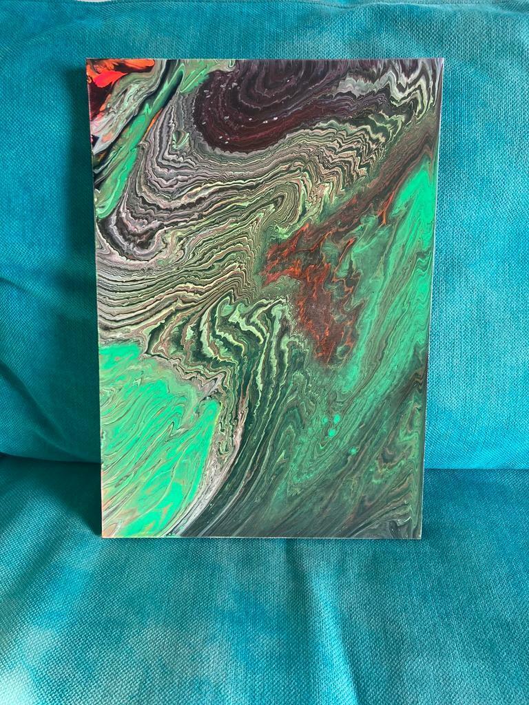 image for Abstract pouring paint canvas 