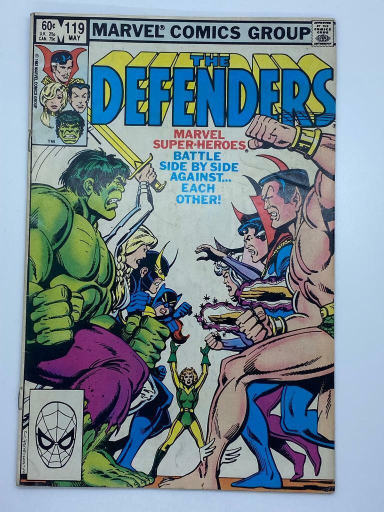 The Defenders Comic Book Vol 1 #119 May 85 - Marvel Superhero's Battle Side By Side Against