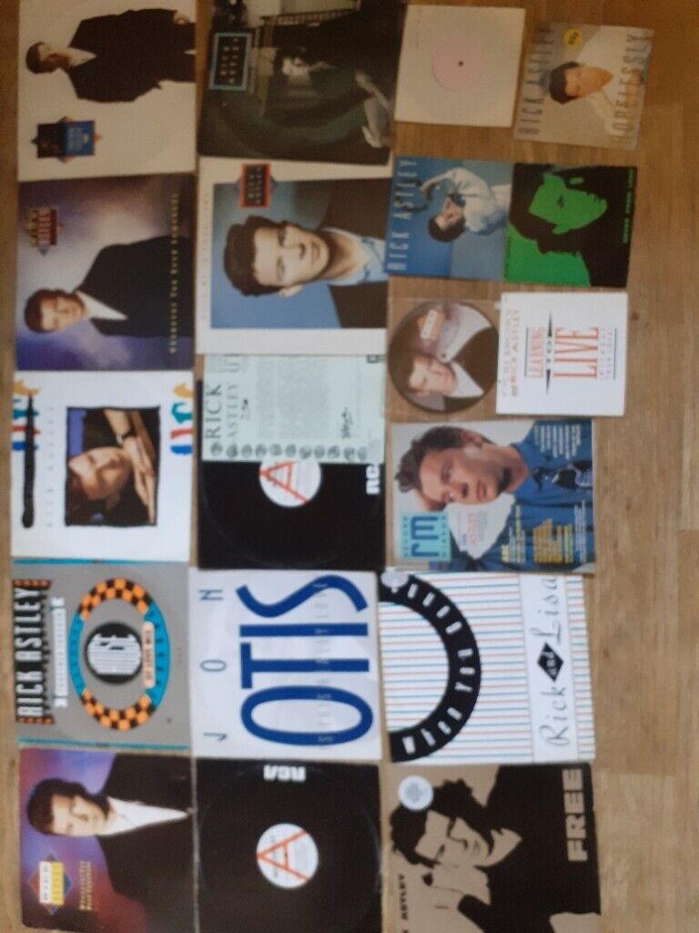 image for 18 x rick astley vinyl collection LPs  / 12 / 7 