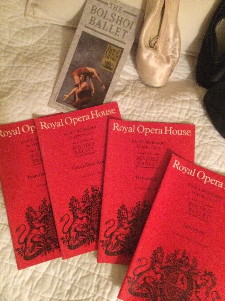 Ballet Shoes & Programmes from the Bolshoi at the ROH 1986