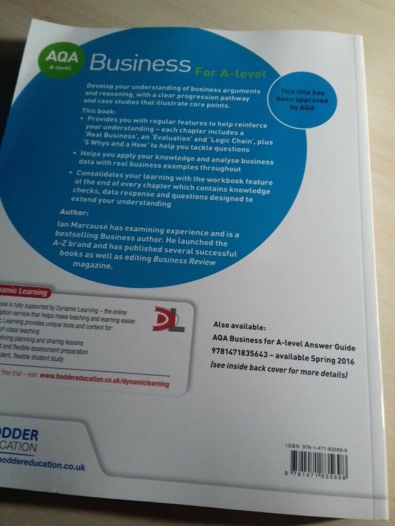 AQA Business for A Level (Marcouse) by Andrew Hammond, Nigel Watson, Ian Marcouse