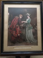 Antique Mounted & Framed Print PRINCE CHARLIE’S FAREWELL TO FLORA MACDONALD by George William Joy