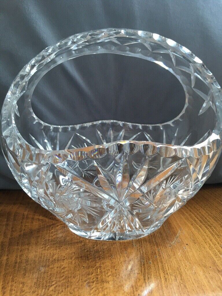 image for Lead crystal basket 