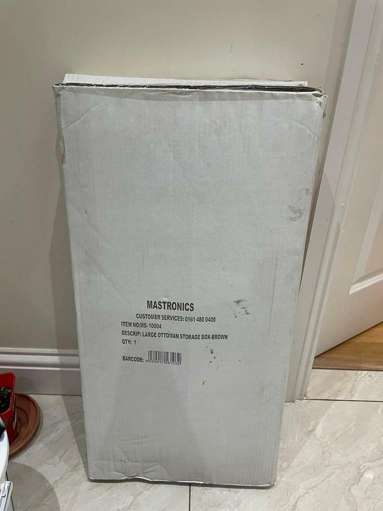 Faux leather large storage box new