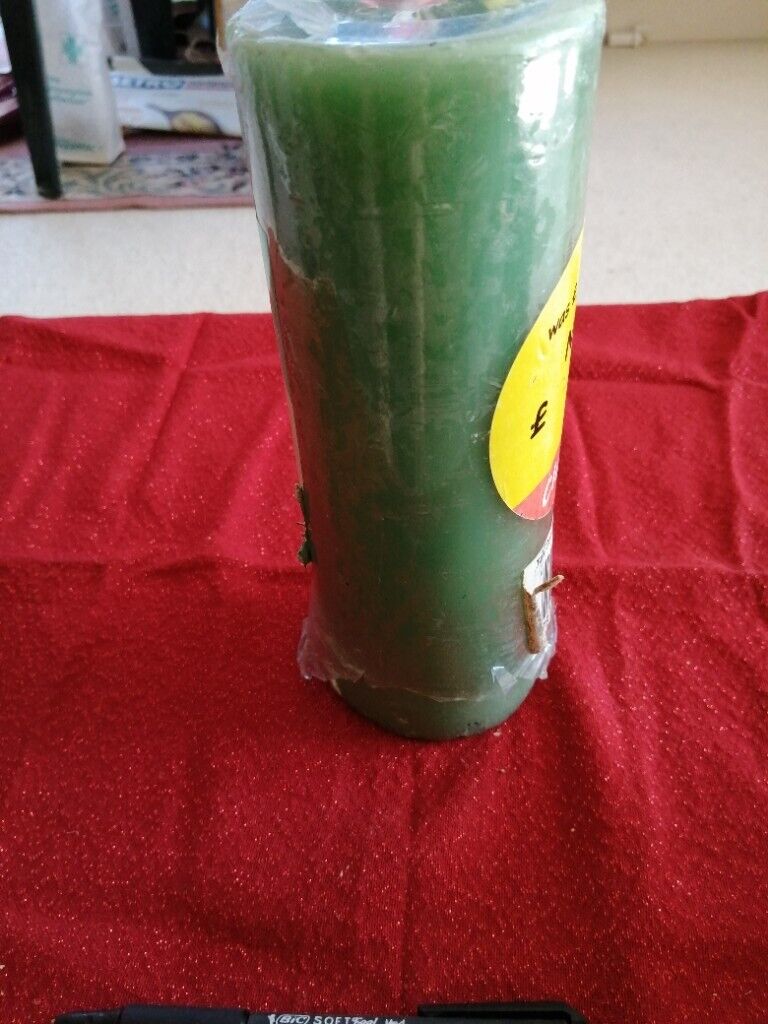 image for Outdoor tall candle green with citronella 