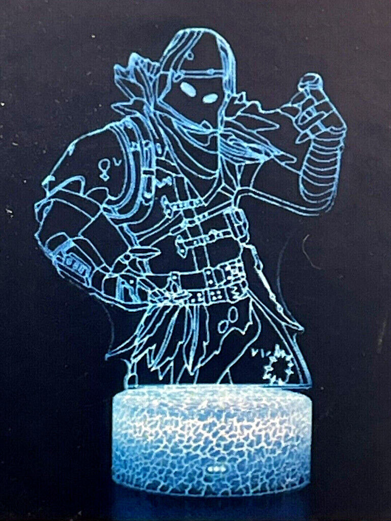 image for 3D PREDATOR WARRIOR NIGHT LIGHT 3D ILLUSION LAMP COLOUR CHANGING with REMOTE CONTROL