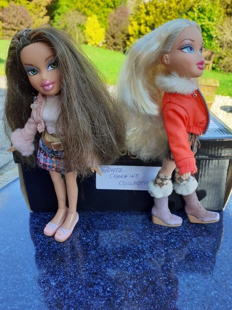 RARE Bratz Trio of Campfire Dolls from 2005 with CLOE, PHOEBE & YASMIN