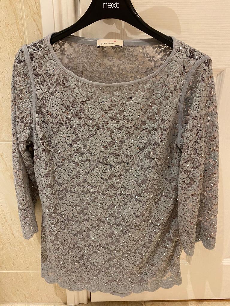 image for Per Una top silver - new