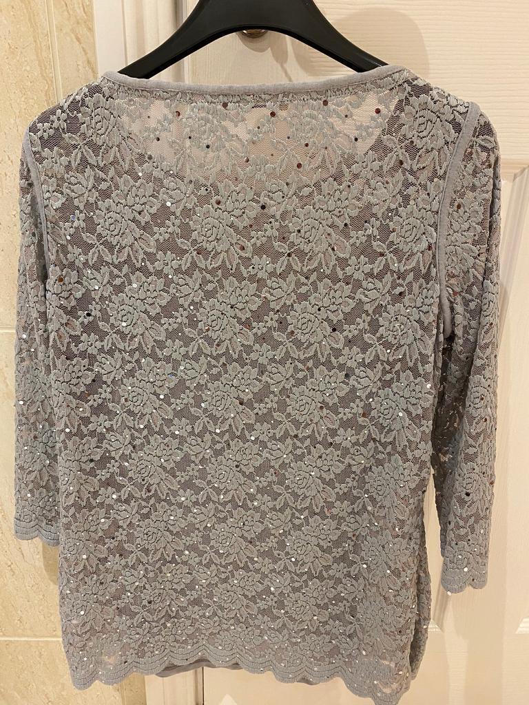 Per Una top silver - new