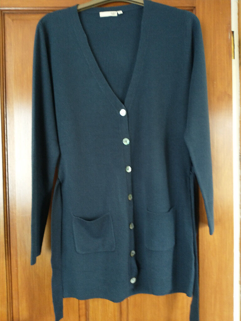 CARDIGAN -  SIZE 12. COTTON TRADERS, longer-length. New cond, unworn.