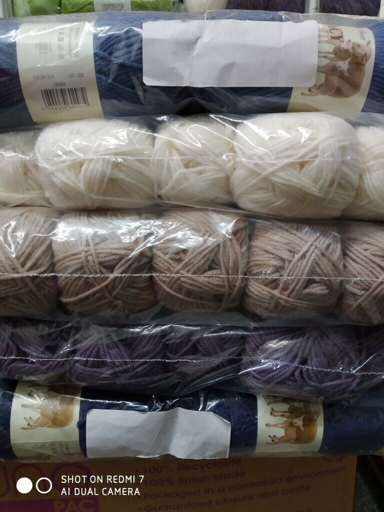 JAMES BRETT SUPERSOFT DOUBLE KNITTING WOOL YARN 5X100G BALLS COLOUR CHOICES