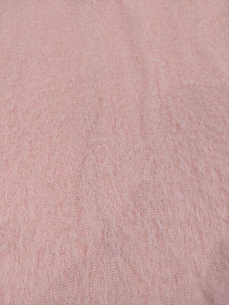 VINTAGE PINK BLANKET THROW SINGLE SIZE 150cm W x 195cm L