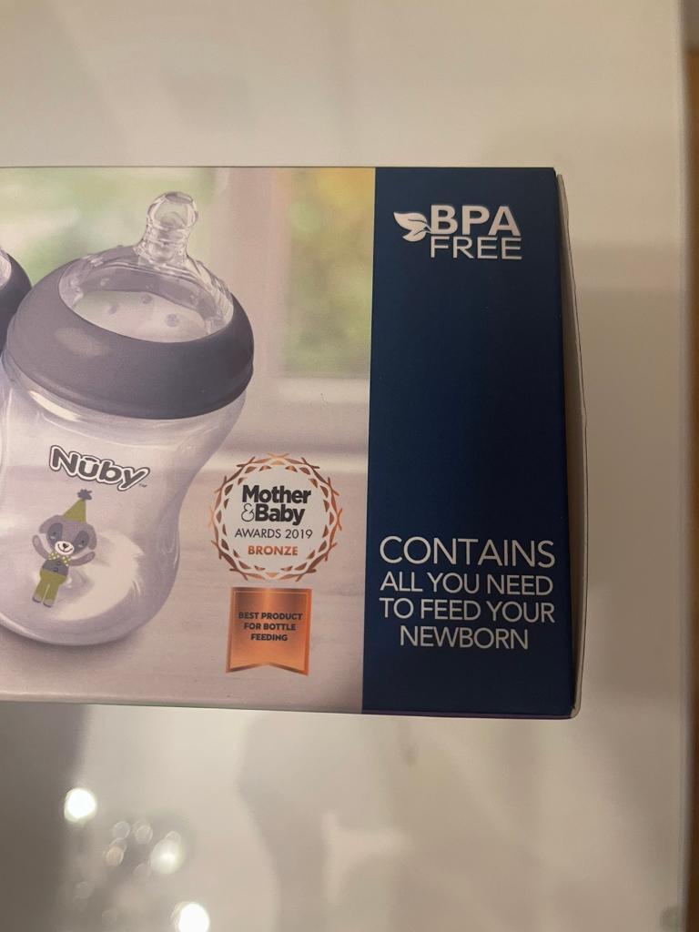 New in box, unopened Nuby Natural Touch newborn starter set