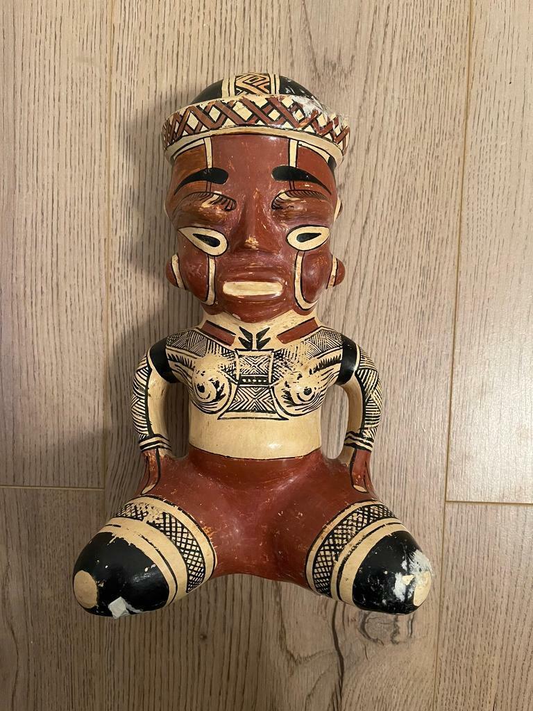 image for Costa Riga pottery sitting  man figure 