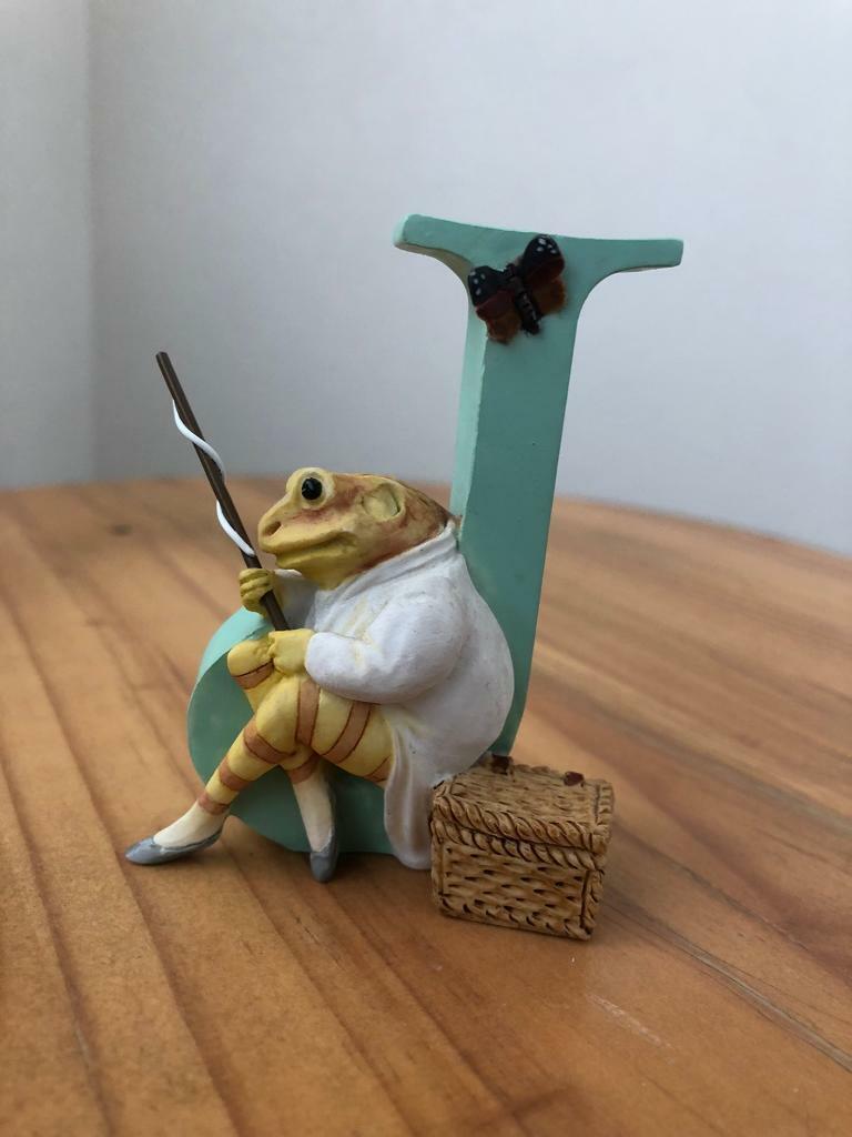 image for Beatrix Potter Alphabet Letter “J” Mr Jeremy Fisher Figurine 
