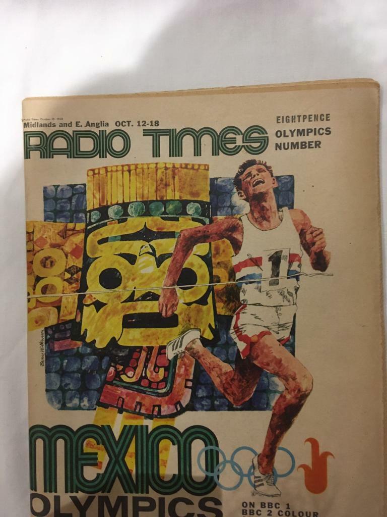 Vintage Olympic edition of Radio Times 1968