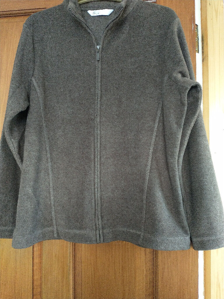 image for FLEECE. SIZE 14. Fitted shape. BHS. Dark coffee colour. Exc. cond.