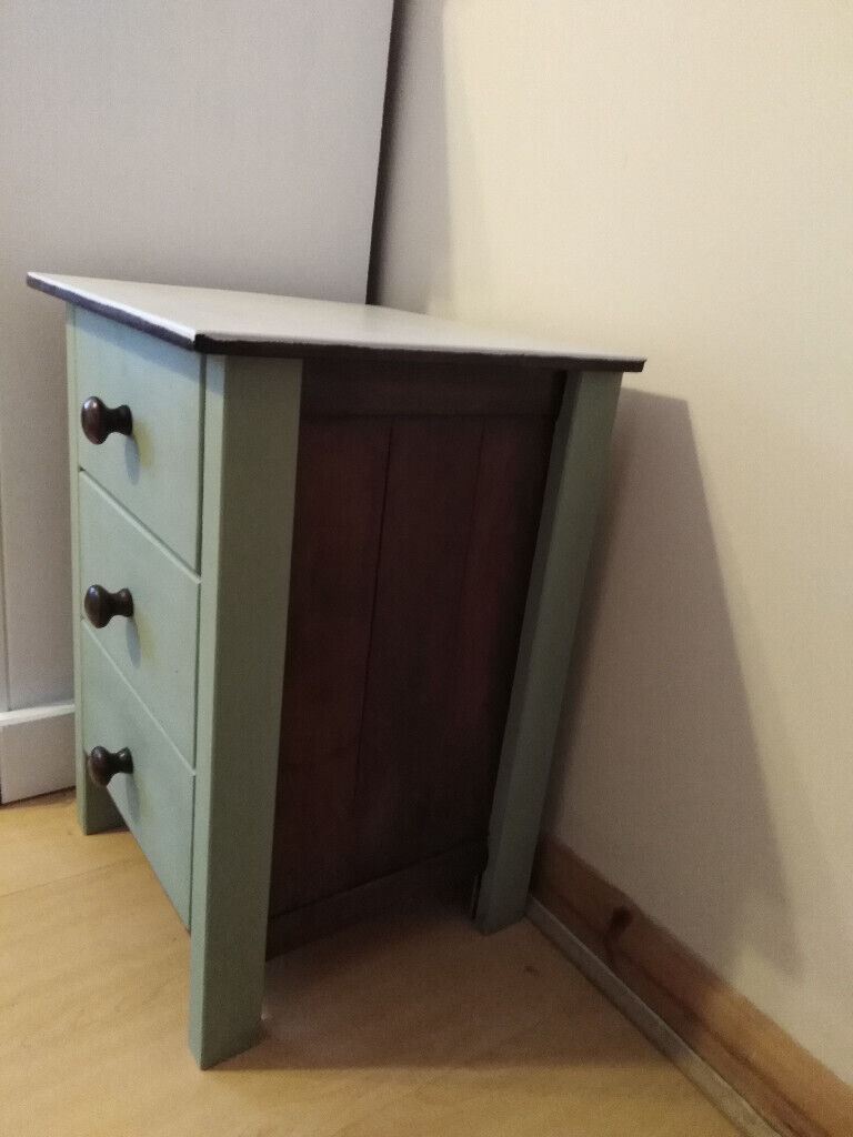 FLIPPED FURNITURE, bedside table/drawers / unique upcycled /renovated.