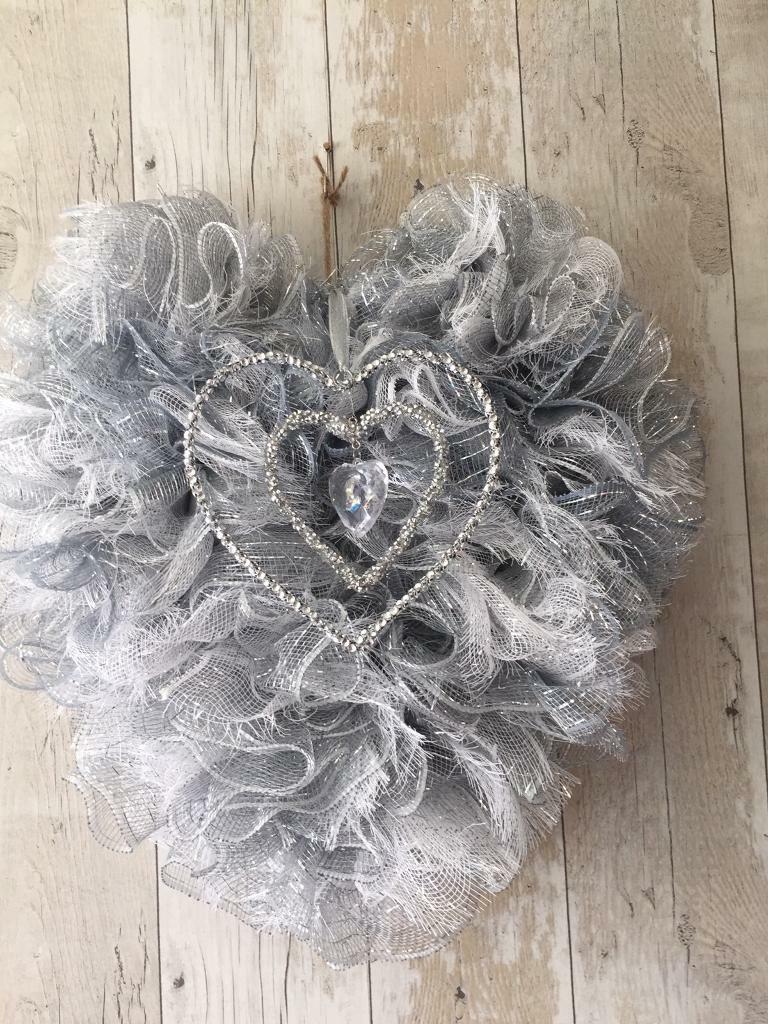 Valentine’s Day silver heart reduce to clear 