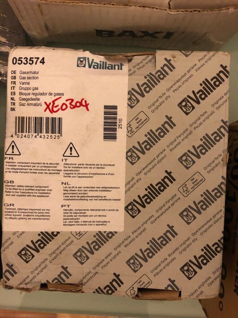 Vaillant 053574 Gas Valve Assembly Section ecoMAX Pro 18 28 ecoTEC Plus 415 418