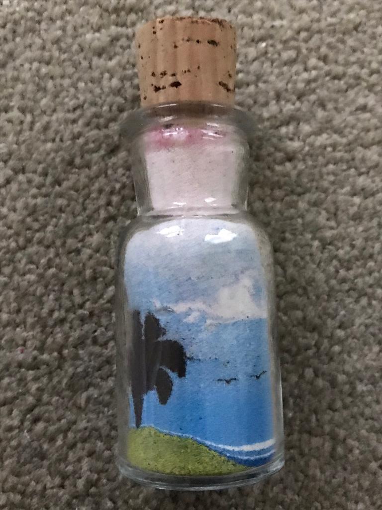 Vintage Coloured Sand Ornament