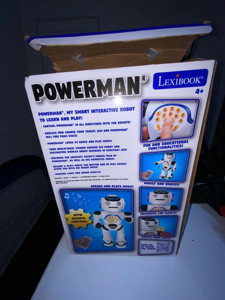 ***NEGOTIABLE*** POWERMAN ROBOT CHRISTMAS TOY.