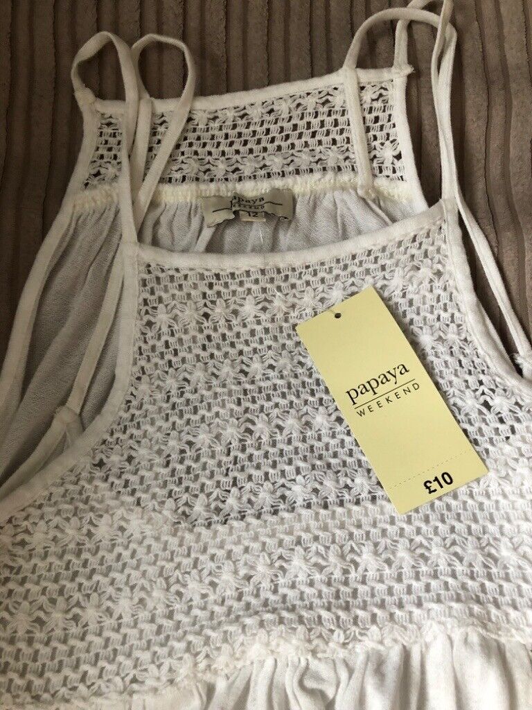 OFF WHITE/CREAM LADIES SUMMER TOP BNWT