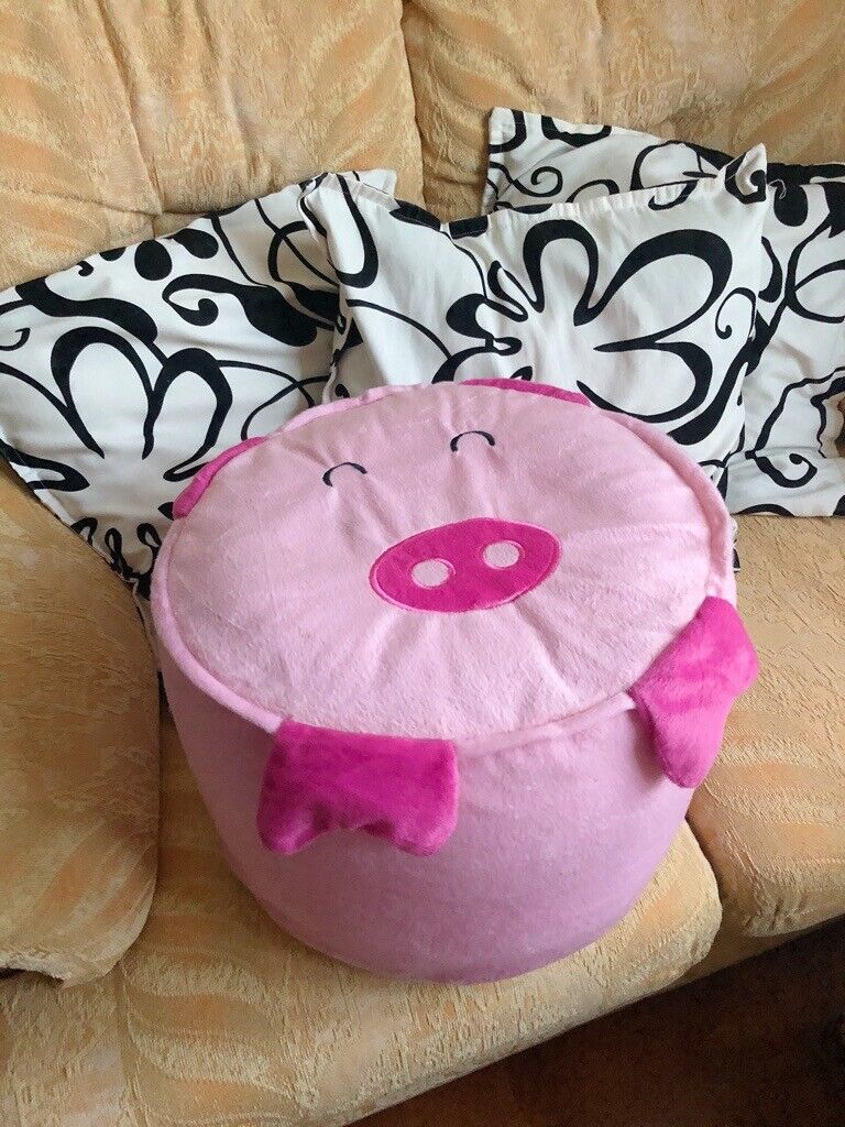 image for Pink pig children's beanbag