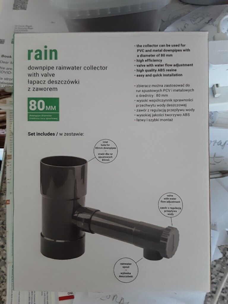 image for Downpipe Rainwater Diverter / Collector