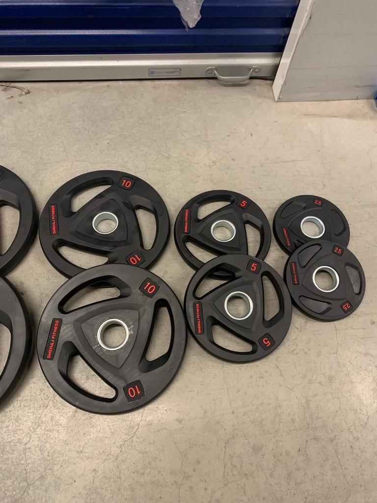 105KG Tri Grip Weight Plates Set Brand New