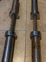 Olympic Barbell and 2 dumbbells