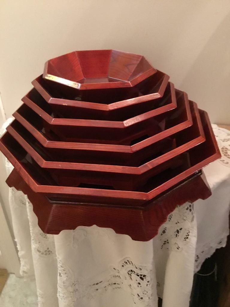 HEXAGONAL DISHES, SET OF 6
