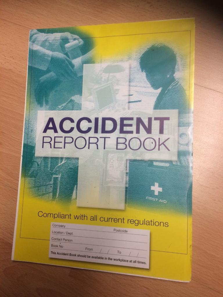 Accident report book