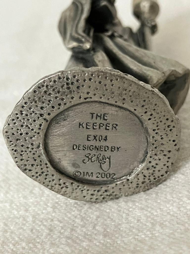 Tudor Mint Myth and Magic Pewter Sculpture THE KEEPER EX04 2002 Collectable Wizard