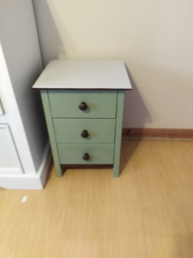 FLIPPED FURNITURE, bedside table/drawers / unique upcycled /renovated.