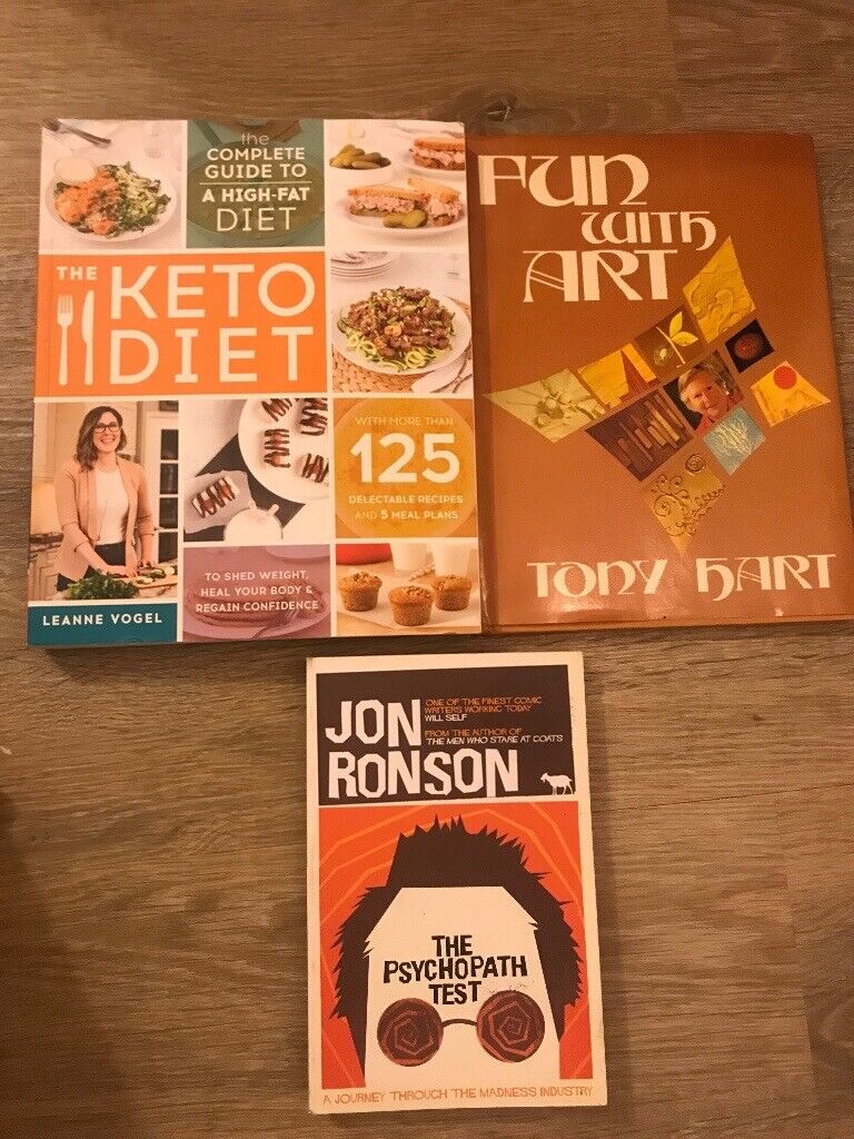 image for Keko Diet book, Fun with Art (Tony Hart) Psychopath Test (Jon Ronson)
