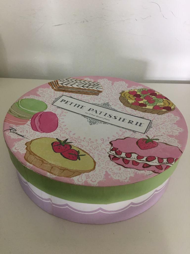 image for Vintage/shabby chic dessert plate set- new