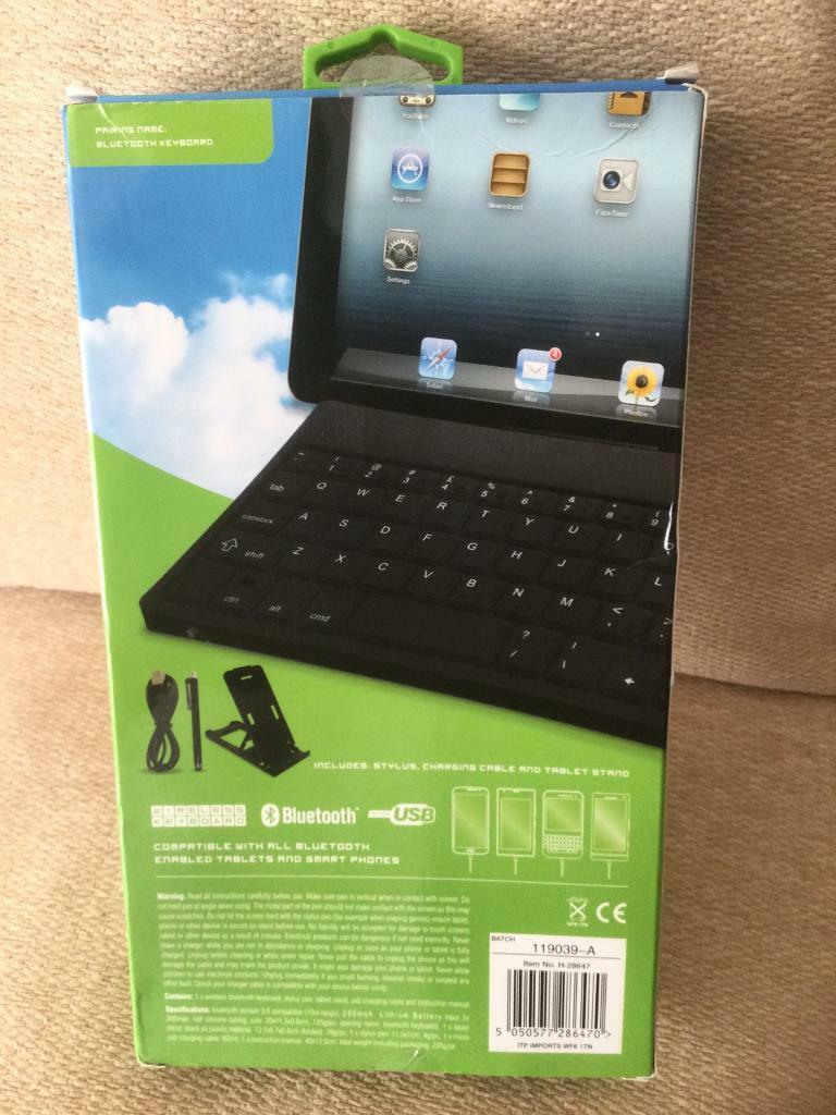 Bluetooth Wireless Keyboard with Stand