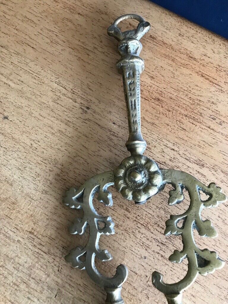 Antique Brass Fireplace Companion Set