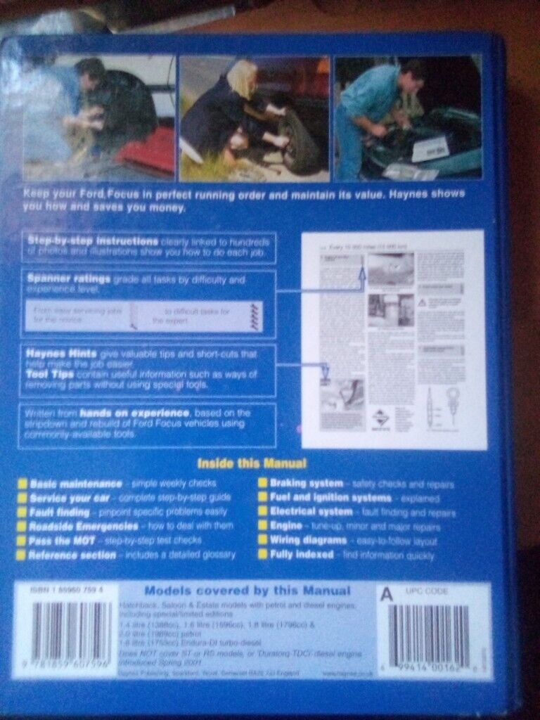 HAYNES FORD FOCUS WORKSHOP MANUAL