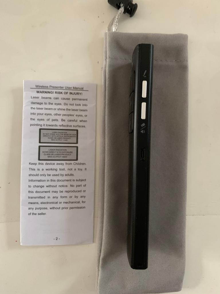 Norwii N99 wireless rechargeable presenter with Air Mouse