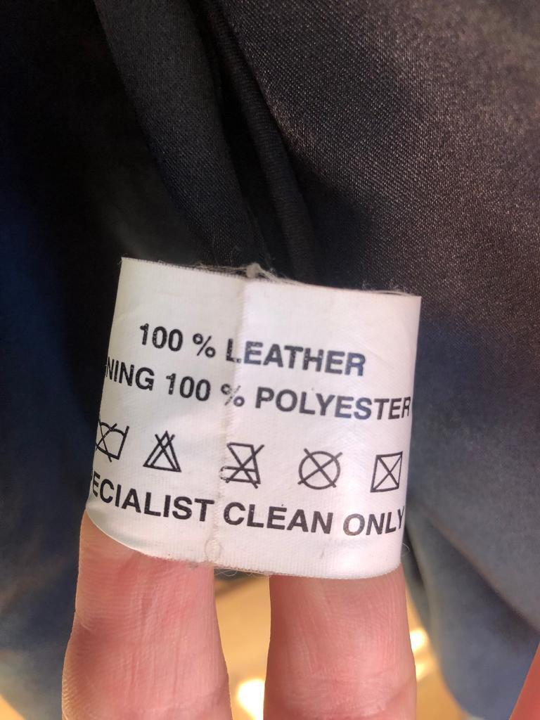 Leather jacket biker style 