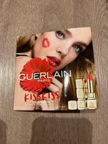 Guerlain Kiss Kiss Matte / Satin Lipstick Sample Card, 4 shades & Lip Brush